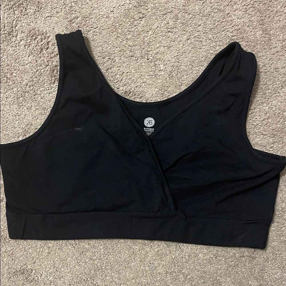 Kindred Bravely Black Cotton Blend Bra